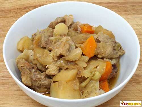 Slow Cooker Pork and Cabbage Stew