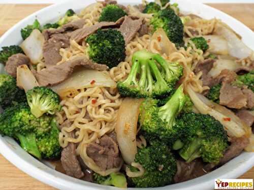 Spicy Beef and Broccoli Ramen