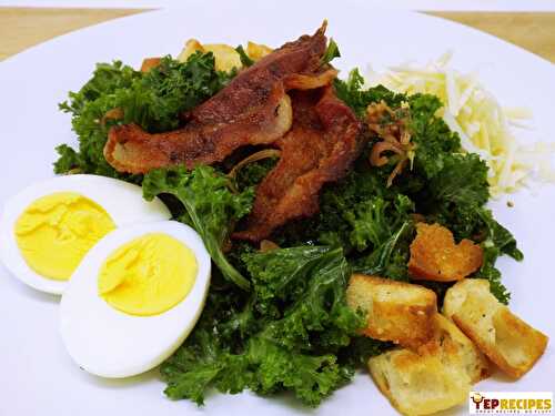 Warm Kale and Bacon Salad