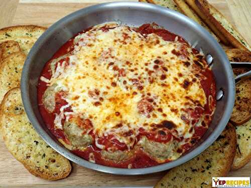 Meatball Bake with Ciabatta Dipping Toast