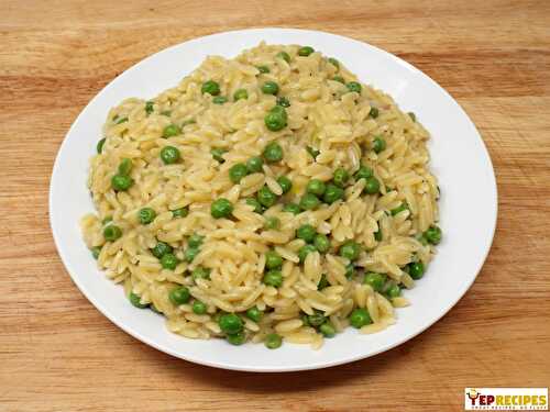 Lemon and Pea Orzo
