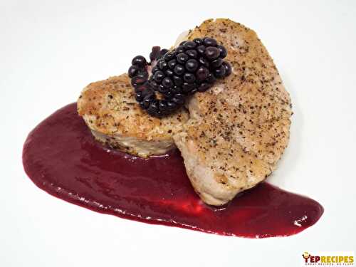 Pork Medallions with Serrano Blackberry Sauce