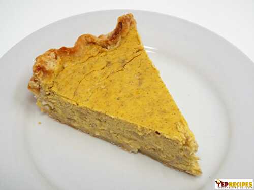 Banana Sweetened Pumpkin Pie Made From Scratch