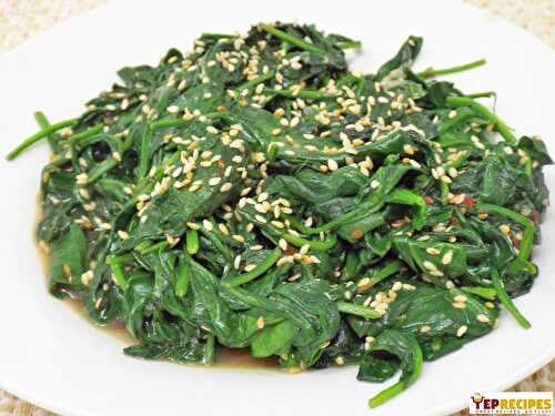 Sesame Garlic Spinach