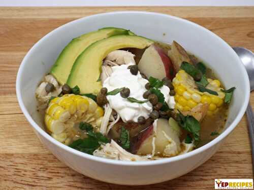 Colombian Ajiaco (Chicken and Potato Stew)
