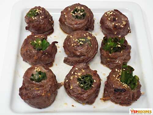 Negimaki (Japanese Beef and Scallion Rolls)