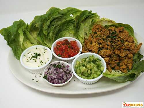 Shawarma Style Chicken Lettuce Wraps
