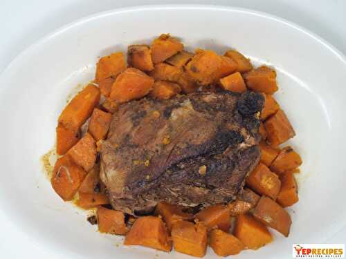 Slow Cooker Pork and Sweet Potatoes