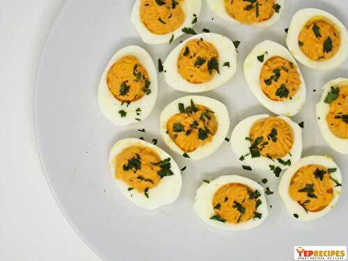 Sriracha Deviled Eggs