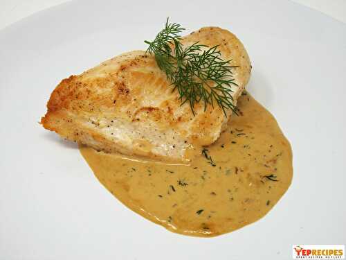 Chicken Breast with Dill Cream Sauce