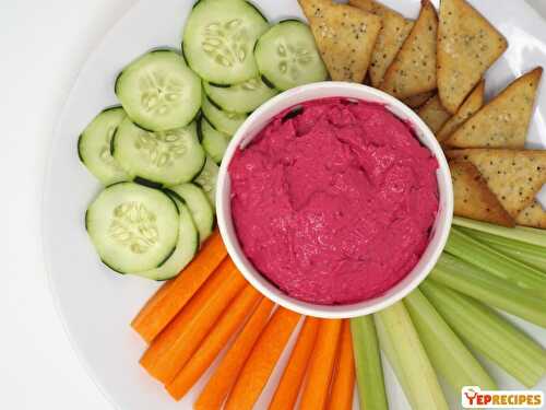 Roasted Beet and Chive Cream Cheese Dip