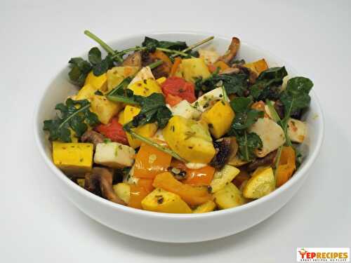 Roasted Vegetable and Arugula Salad