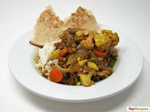 Slow Cooker Vegetable Curry with Lentils