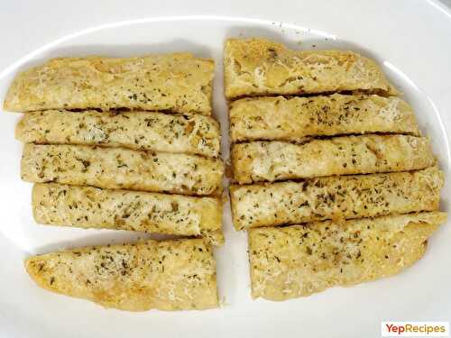 Garlic and Parmesan Bread Strips