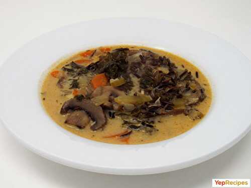 Mushroom, Wild Rice, and Coconut Soup