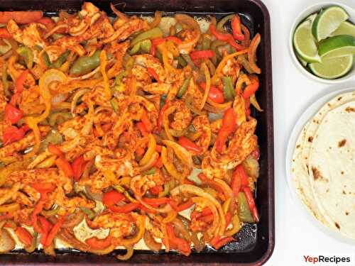 Sheet Pan Chicken Fajitas