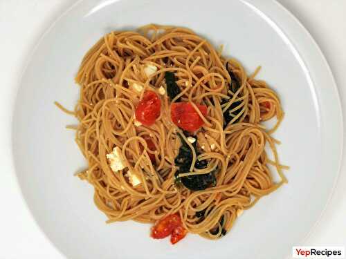 Spinach and Feta Spaghetti
