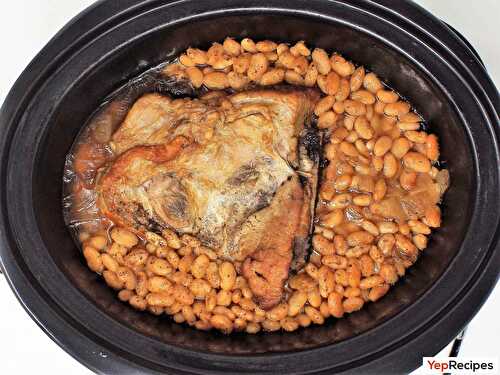 Slow Cooker Pork and White Beans