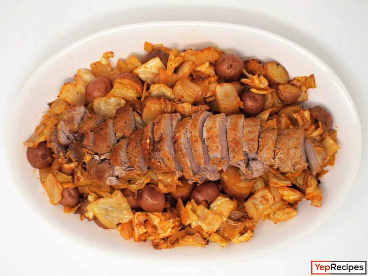 Smoky Roasted Pork and Cabbage