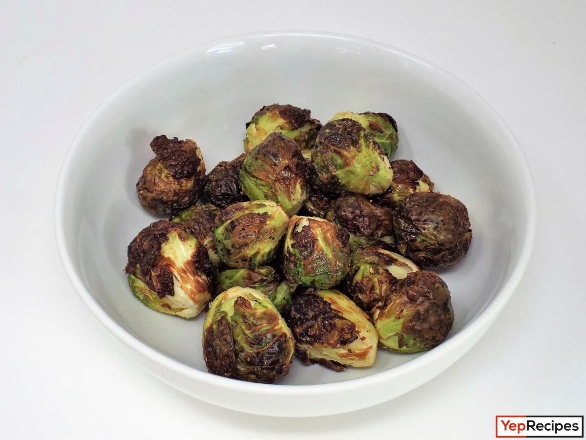 Air Fryer Garlic Brussels Sprouts