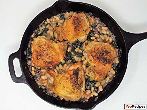 Braised Chicken Thighs and White Beans
