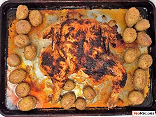 Spatchcock Paprika Chicken and Potatoes