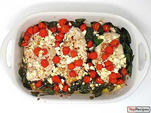 Baked Chicken with Spinach and Feta