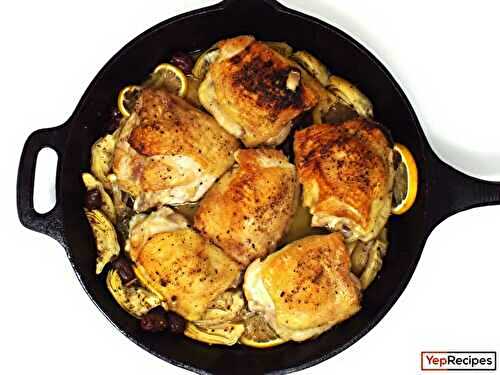 Greek-Style Chicken Thighs with Artichokes and Olives