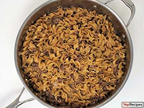 Skillet Ground Beef and Noodles
