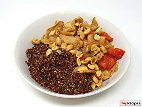 Peanut Chicken Quinoa Bowls