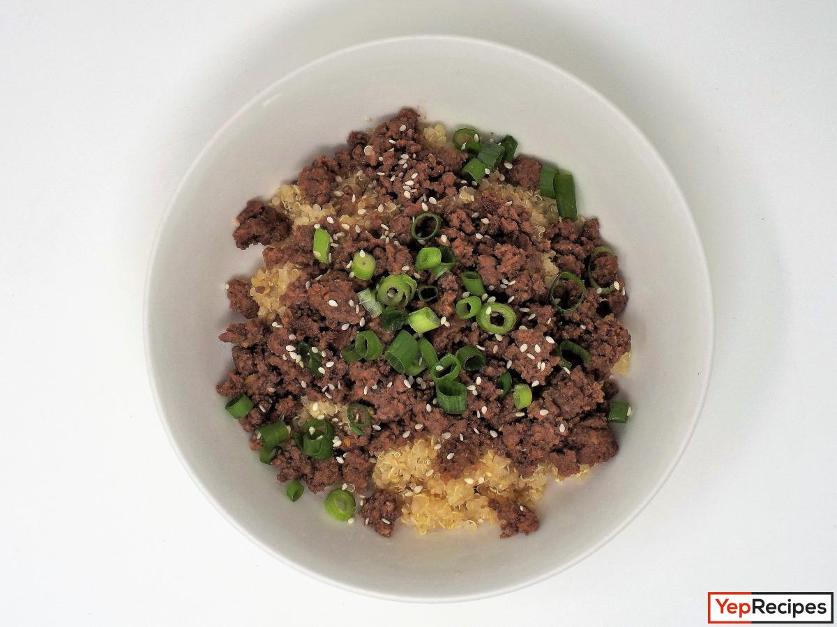 Korean Ground Beef and Quinoa Bowls