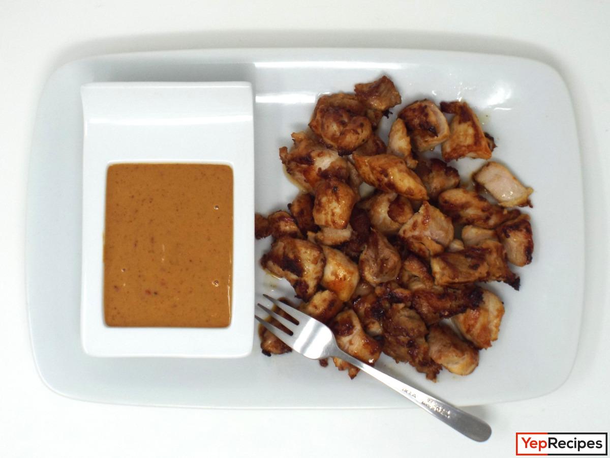 Thai Chicken Bites with Peanut Sauce