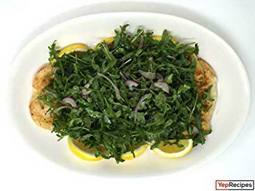 Chicken Paillard with Arugula