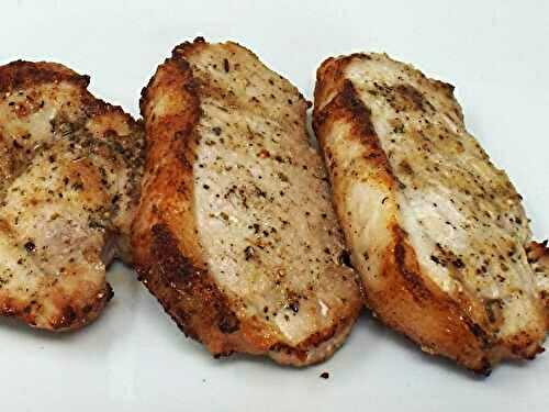 Air Fryer Garlic and Sage Pork Chops