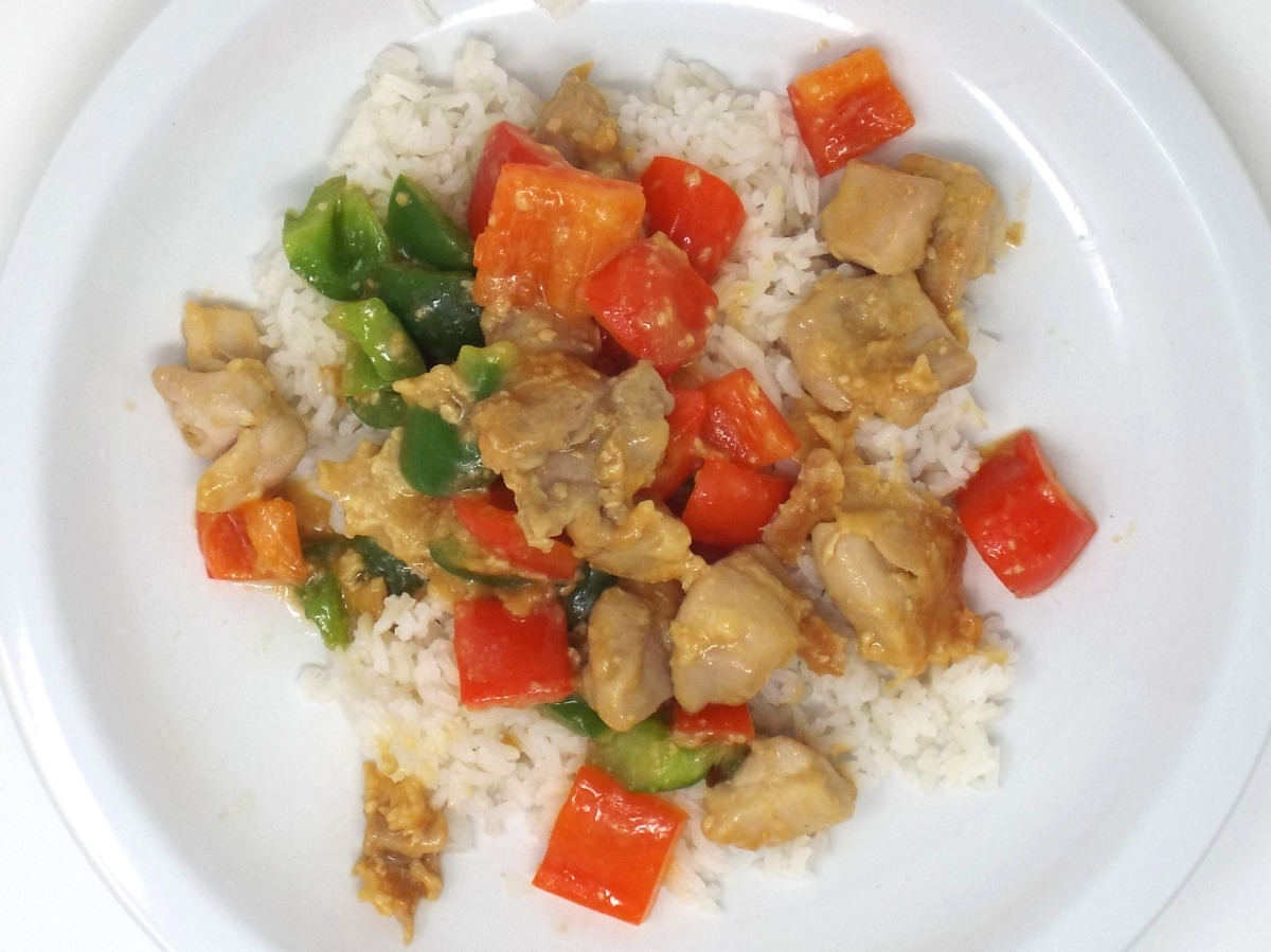Miso Chicken and Pepper Stir-Fry
