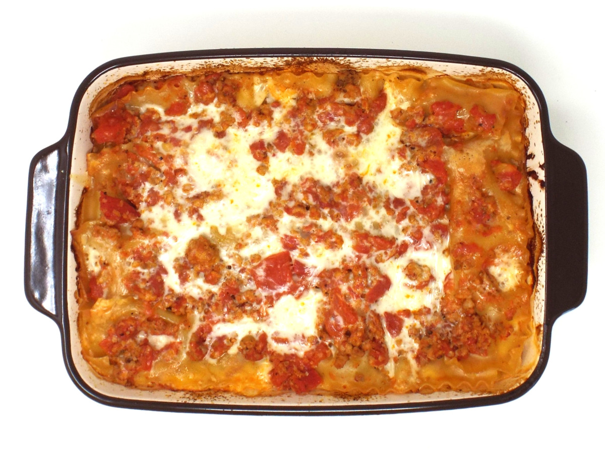Italian Chicken Sausage Lasagna