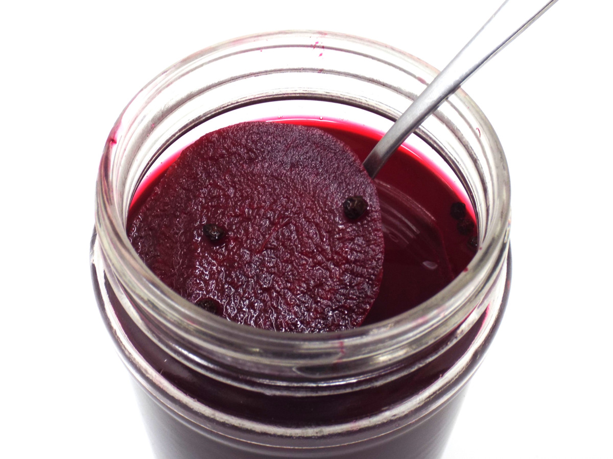 Apple Cider Pickled Beets