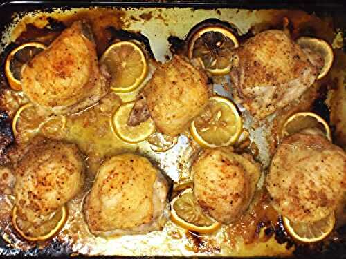 Lemon and Garlic Baked Chicken Thighs