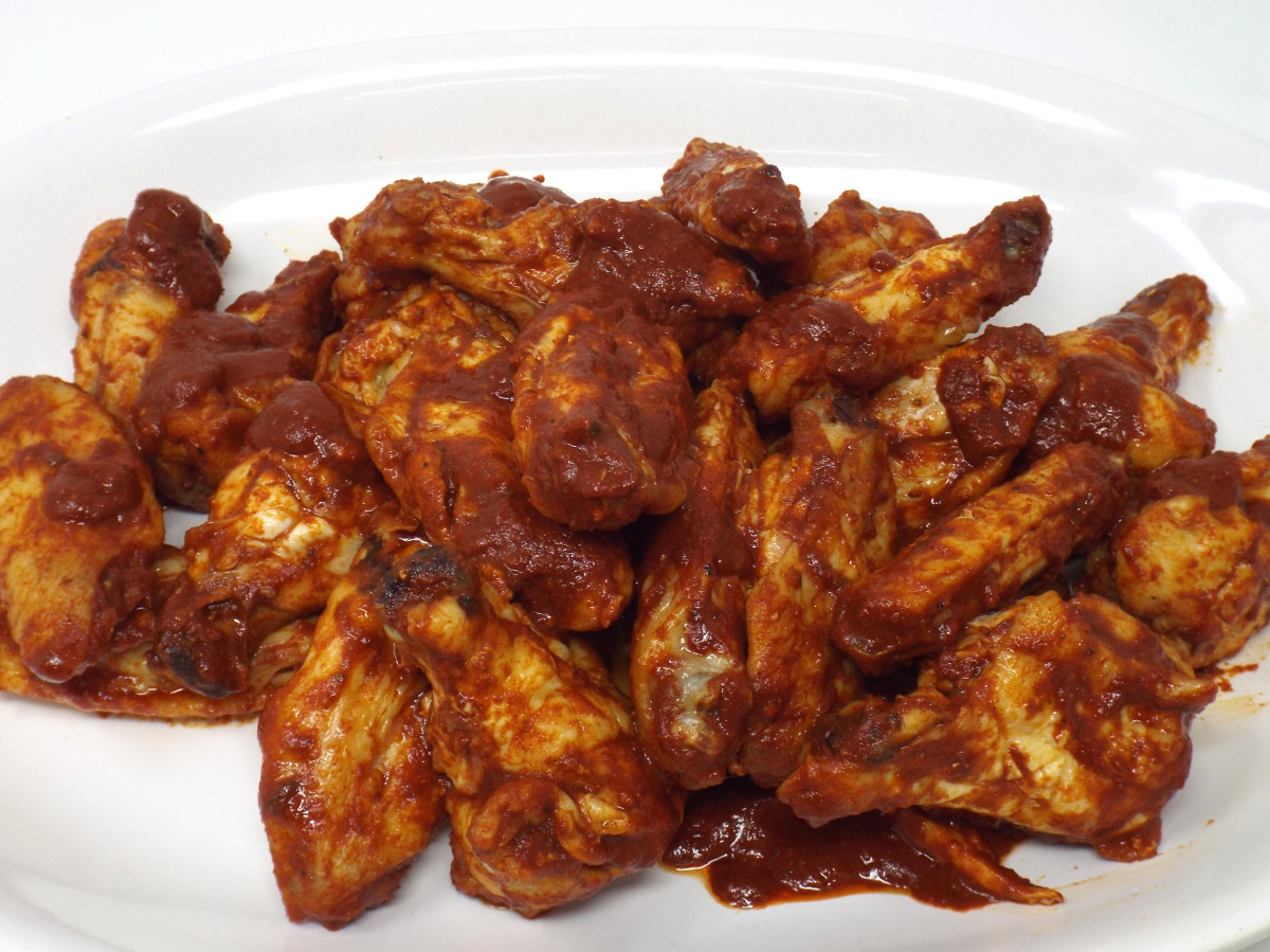 Baked Chicken Wings in Mexican Adobo Sauce