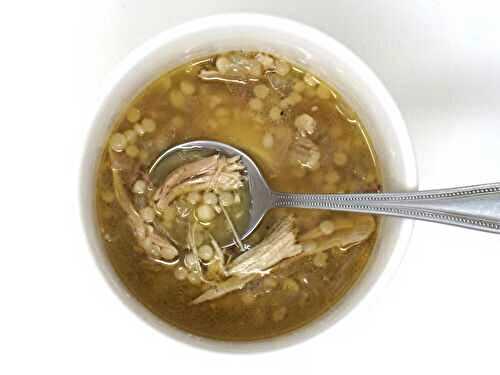 Chicken and Garlic Couscous Soup