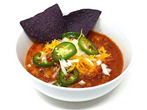 Slow Cooker Ground Pork and Pinto Bean Chili