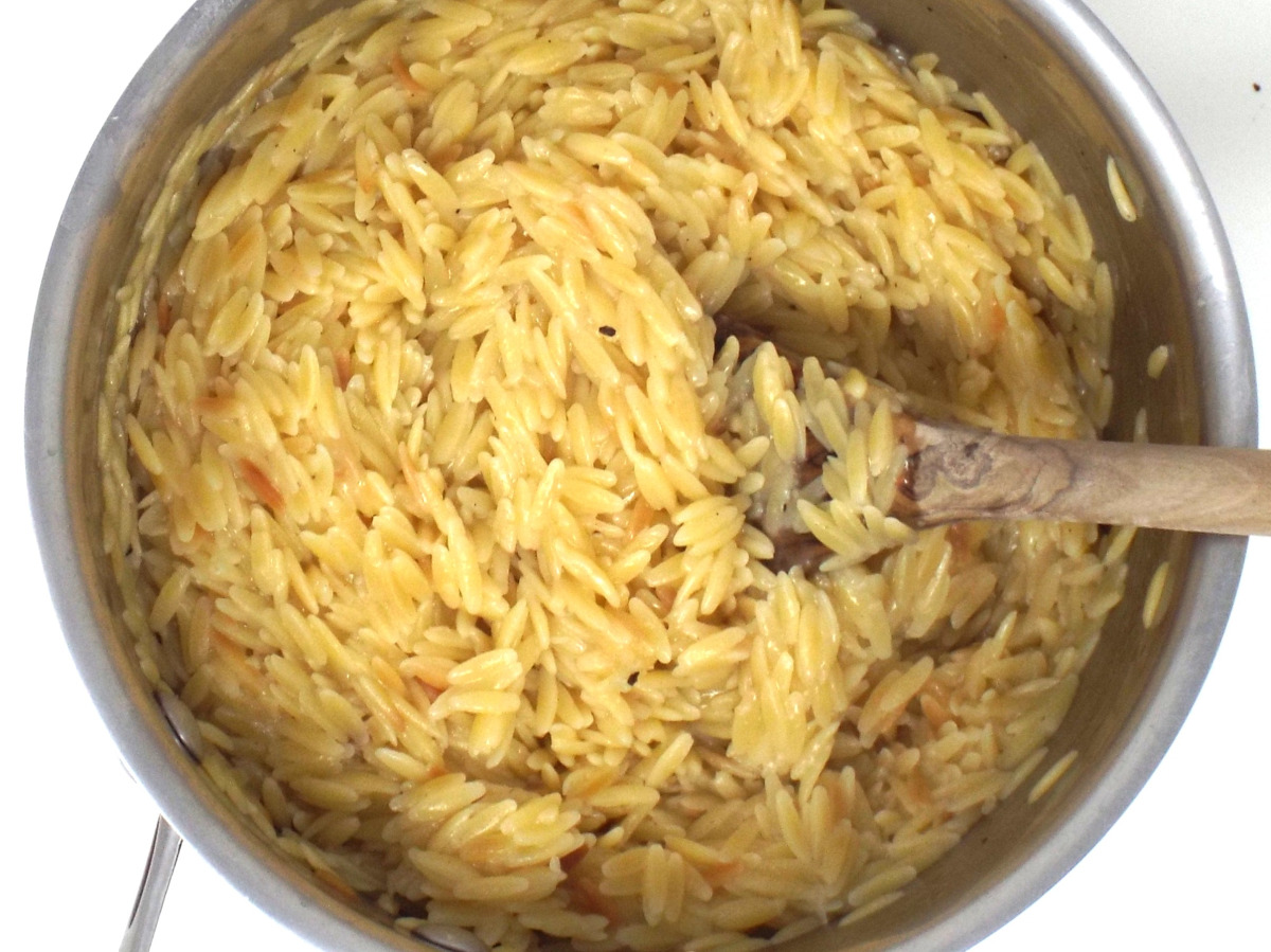 Fresh Garlic and Lemon Orzo