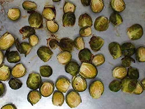 Roasted White Balsamic Brussels Sprouts