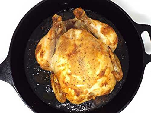 Cast-Iron Garlic Butter Roasted Chicken