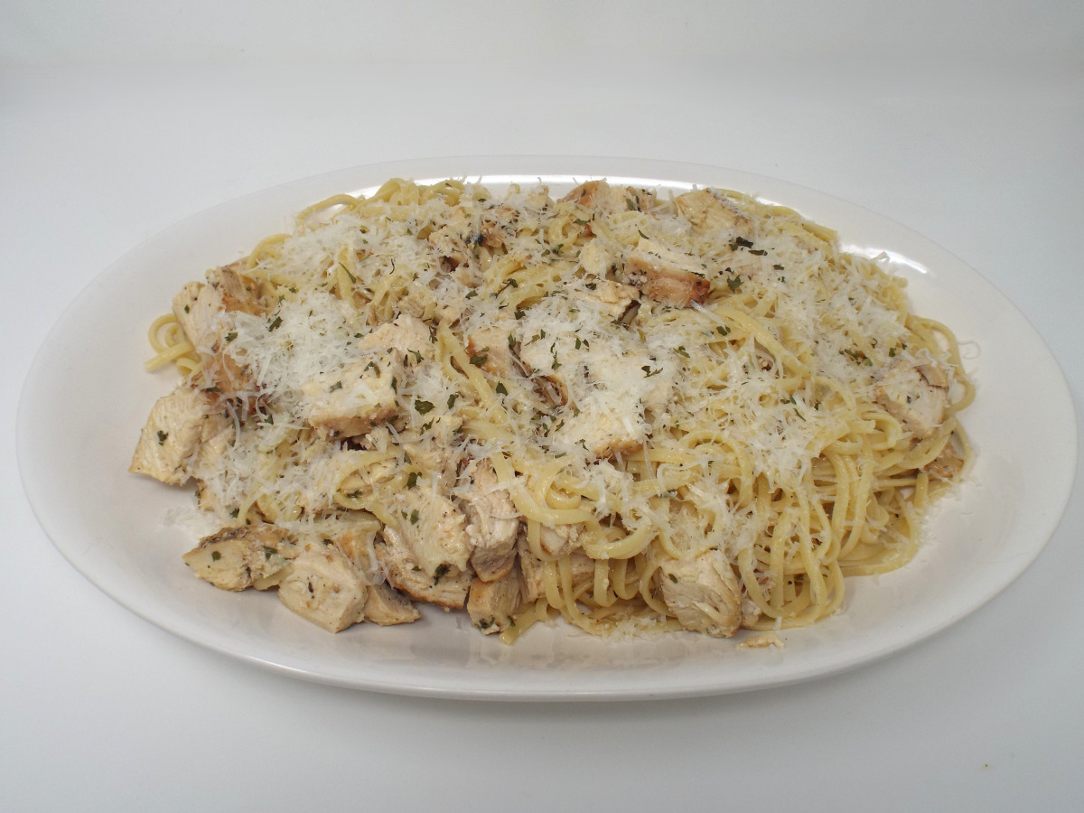 Garlic Knot Chicken and Linguine
