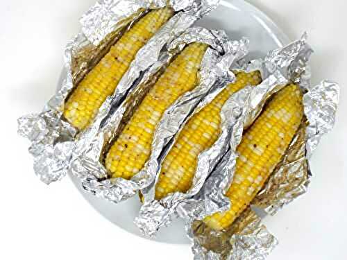Oven Steamed Garlic Butter Corn on the Cob