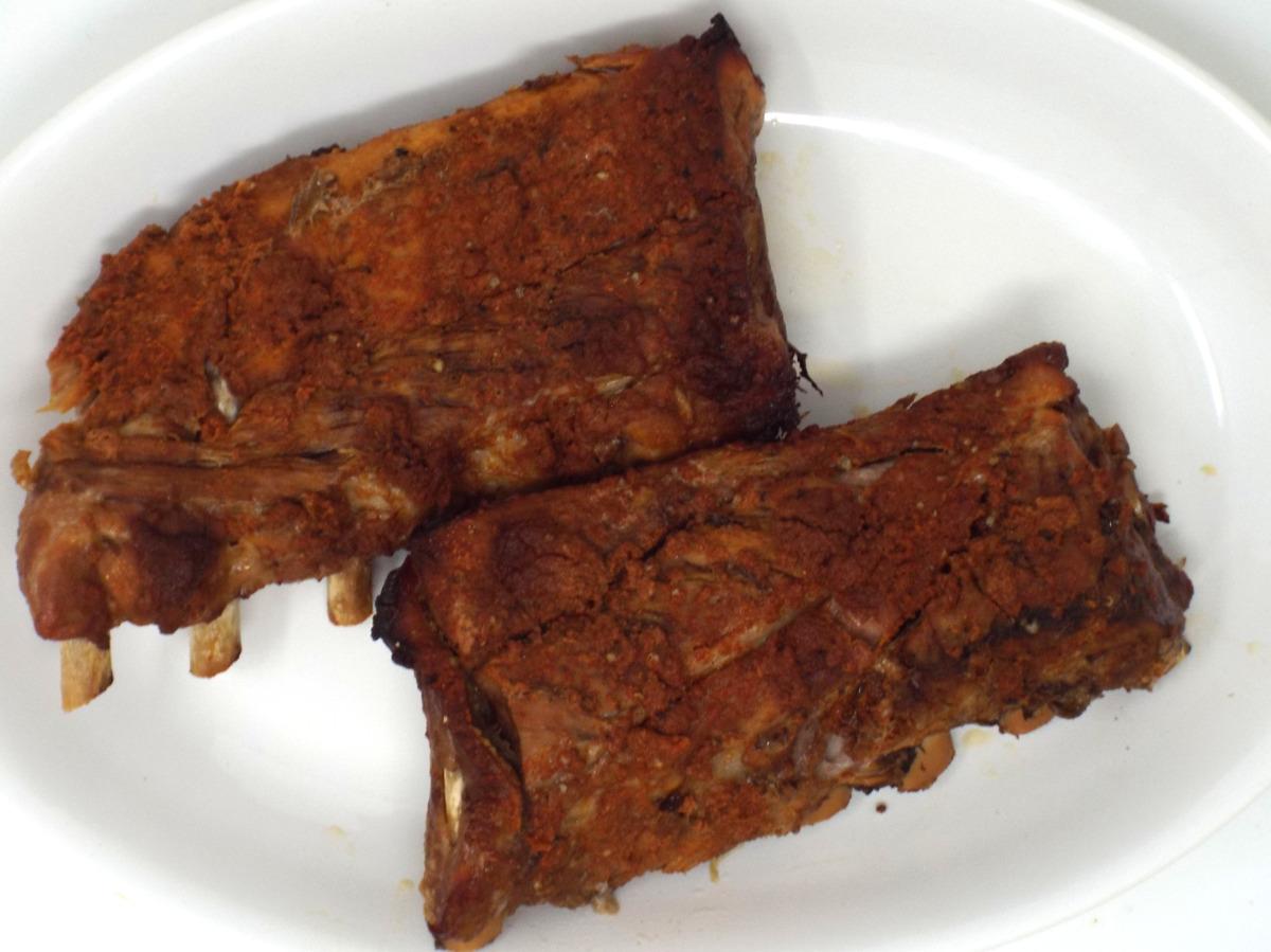 Slow Cooker Sweet and Spicy Dry Rubbed Pork Ribs