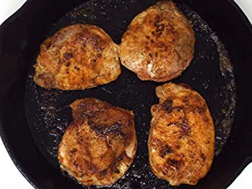 Cast-Iron Boneless Pork Chops