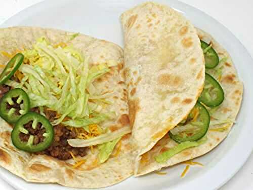 Ground Beef and Barley Soft Tacos