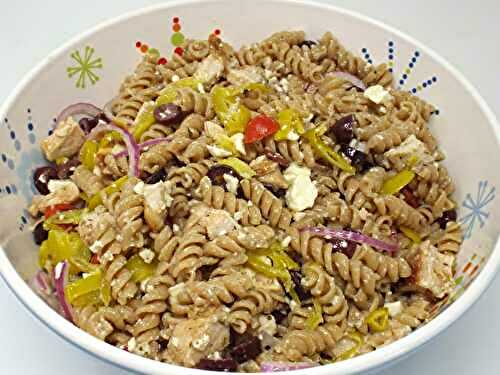 Mediterranean Chicken Pasta Salad